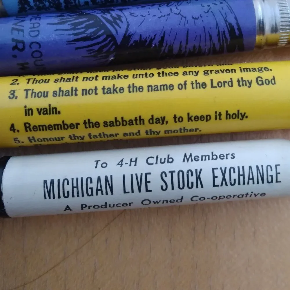 Vintage Bullet Pencils Castle Rock Marquette Michigan Feed (7)